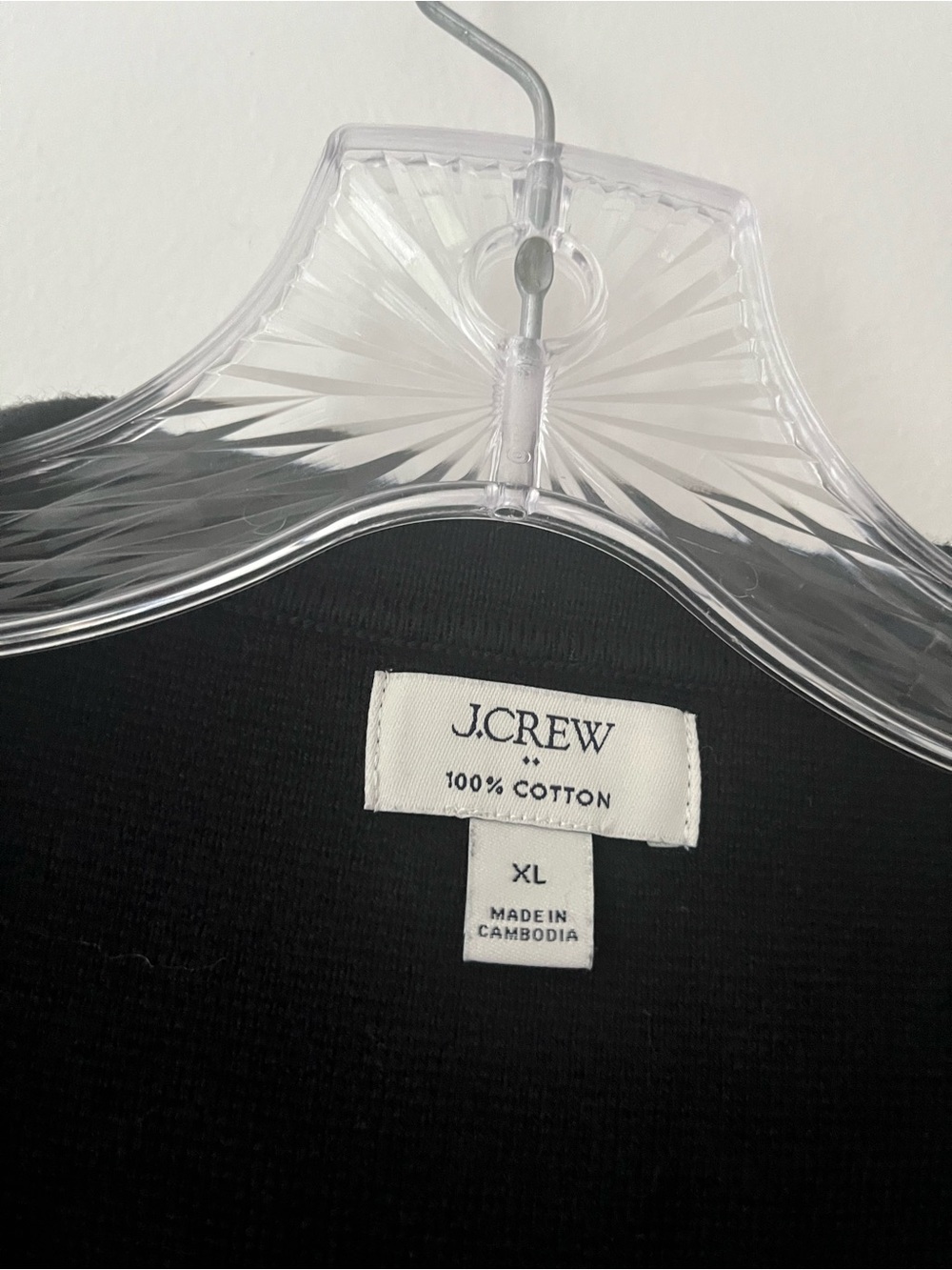 J Crew Factory Button Up Sweater Vest Black Gold Buttons Academia Cotton XL - Picture 5 of 9